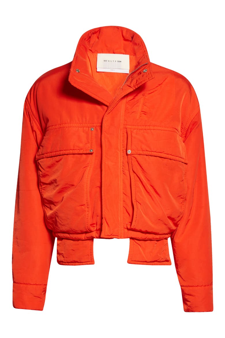 Garment Dyed Technical Aviator Jacket, Alternate, color, RED