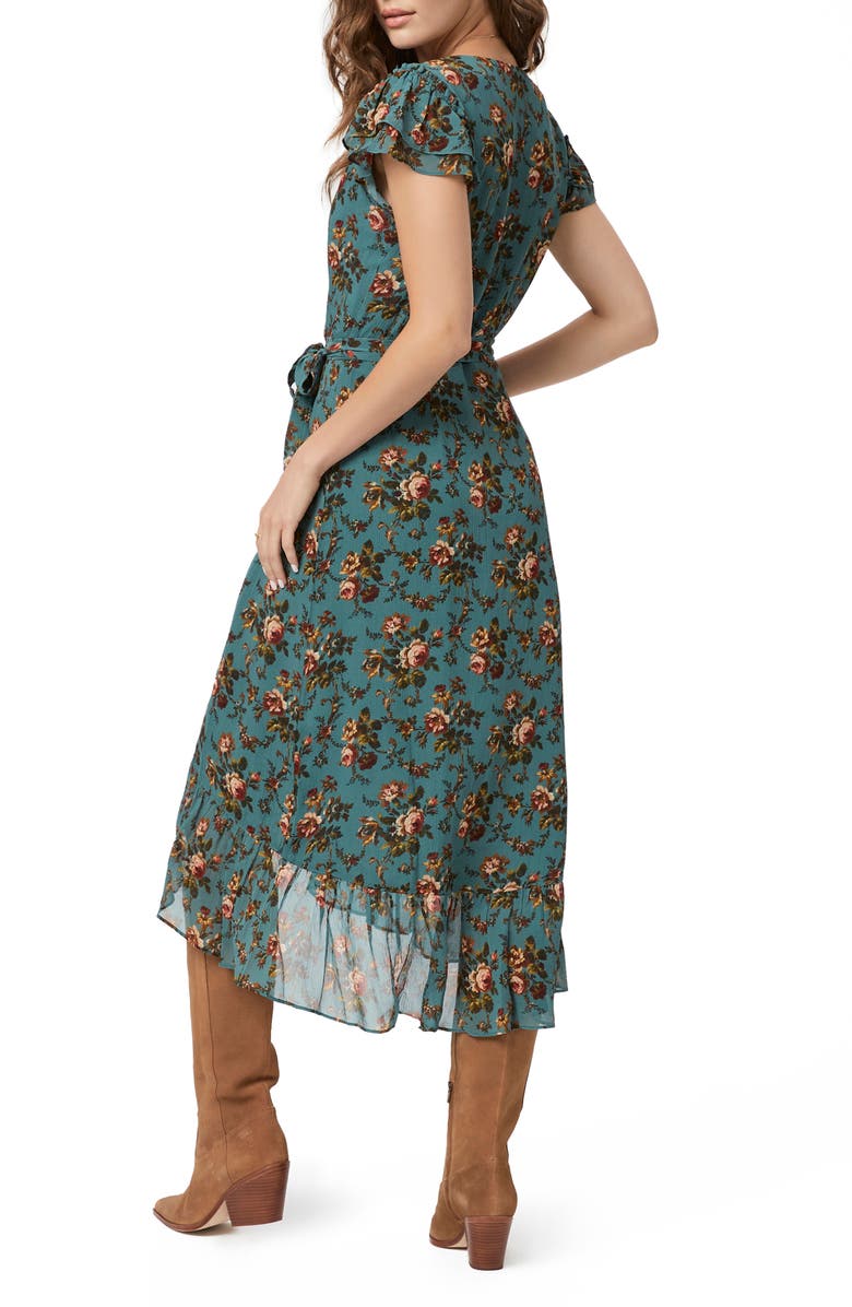 PAIGE Neroli Silk Wrap Dress, Alternate, color, 