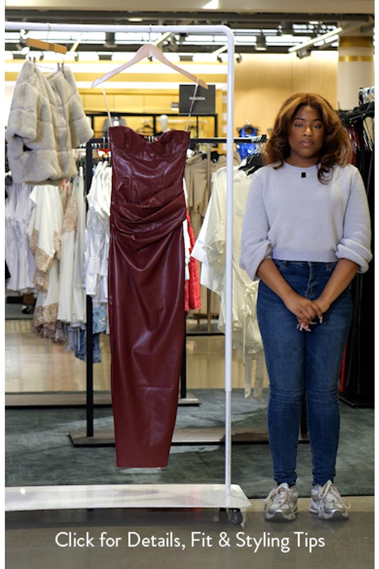 Juliana Corset Faux Leather Gown video