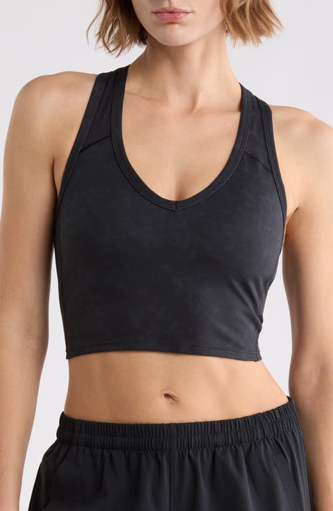 Movement Suede Effect Longline Sports Bra