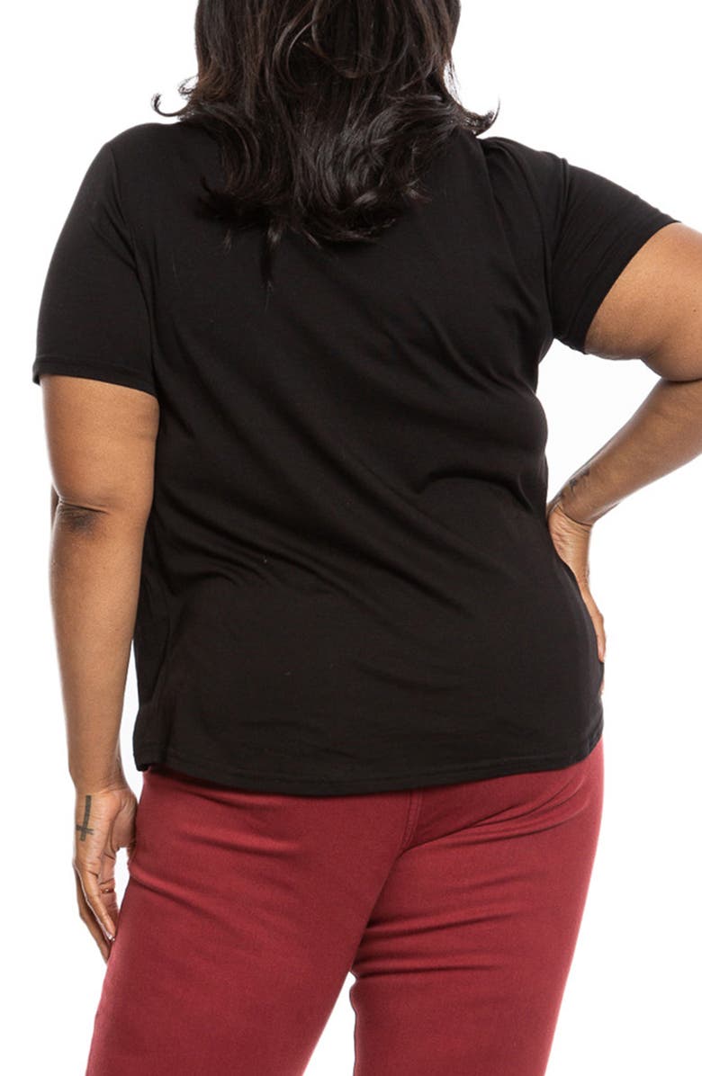 SLINK Jeans Crewneck Pocket T-Shirt, Alternate, color, Black