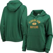 NIKE X LEBRON JAMES Women's Nike x LeBron James Green Florida A&M Rattlers Pillbox Varsity Raglan Pullover Hoodie
