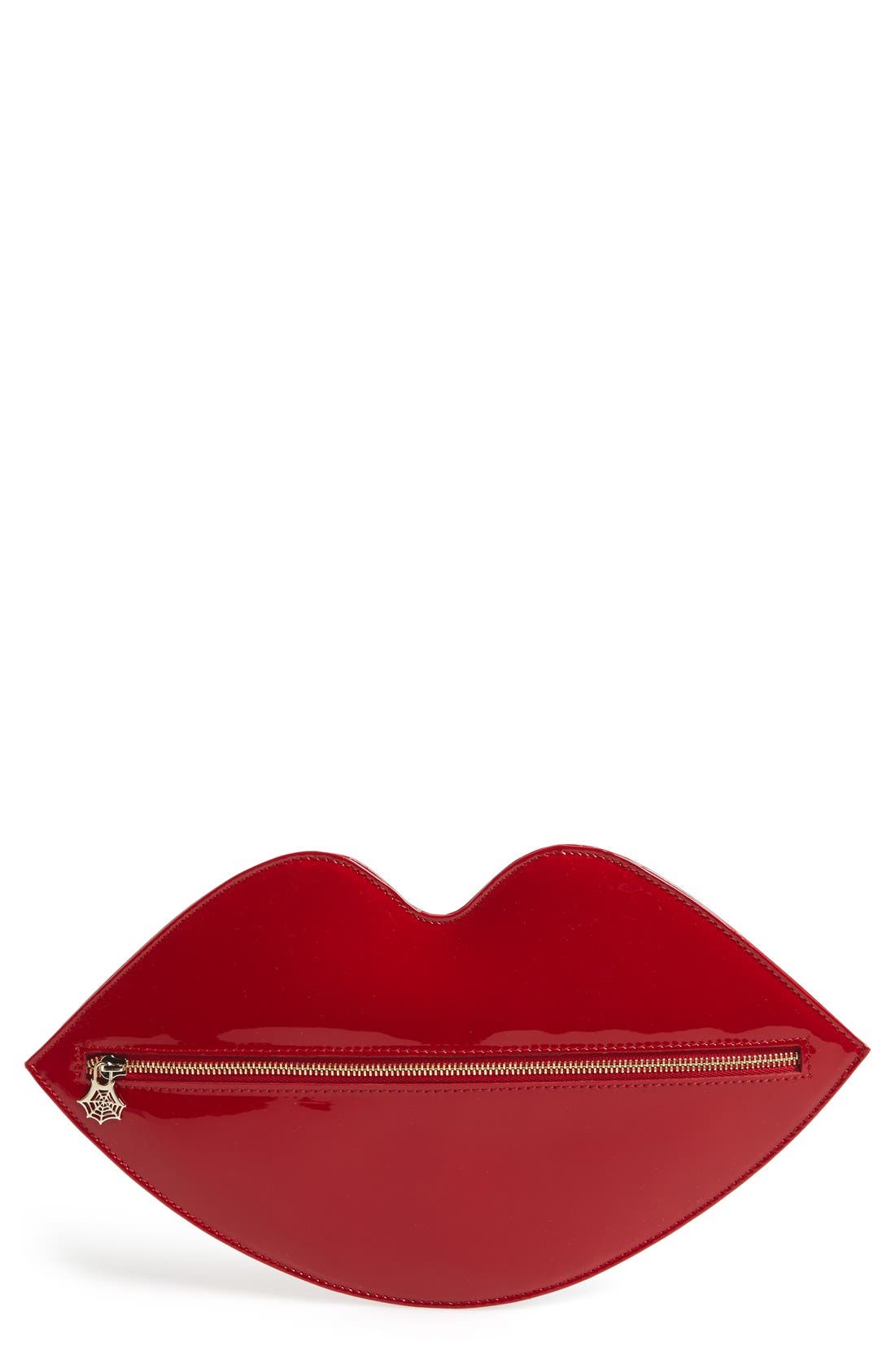 Lip Shaped Clutch, Main, color, ROUGE