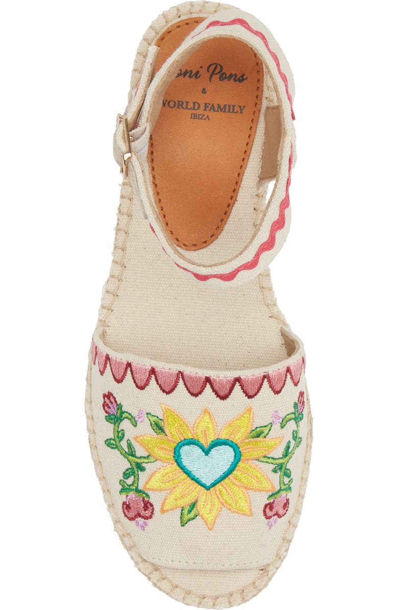 Toni Pons Love Embroidered Espadrille Sandal, Alternate, color,