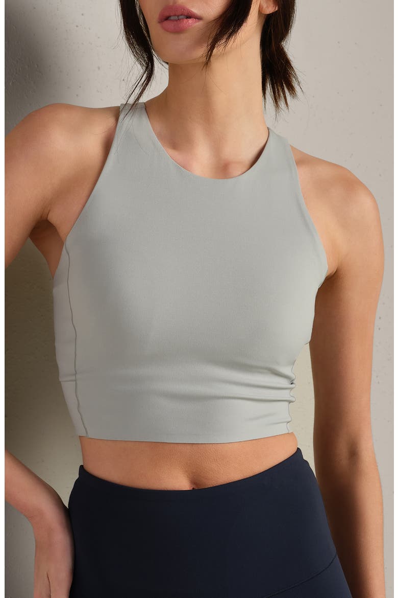 Revive Longline Bra, Main, color, SAGE GRAY