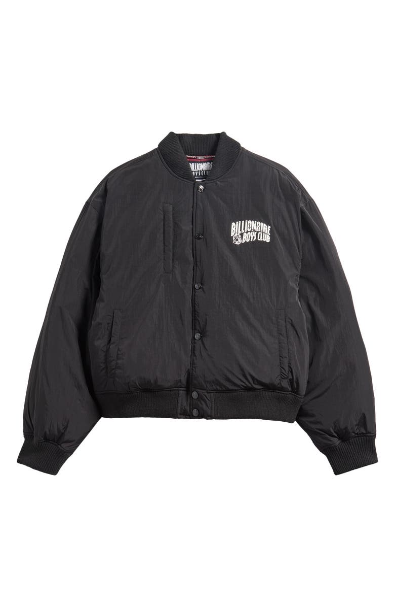 Billionaire Boys Club Puffer Baseball Jacket, Alternate, color, Black