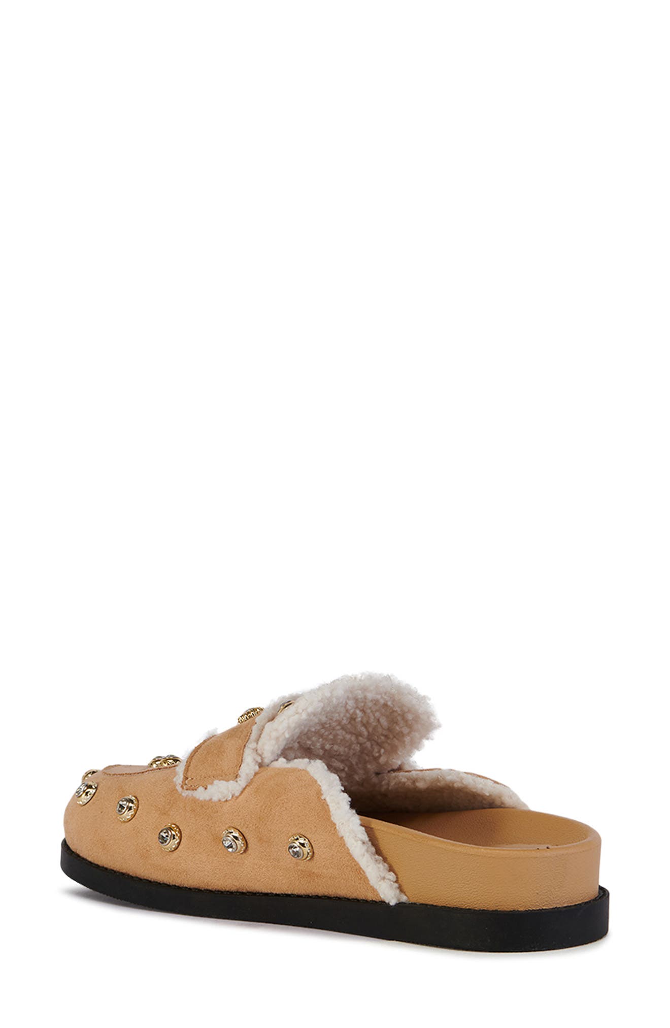 AZALEA WANG Esteller Faux Fur Lined Mule, Alternate, color, 