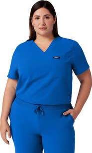 JAANUU Rhena Women's 1-Pocket Classic V-Neck Scrub Top