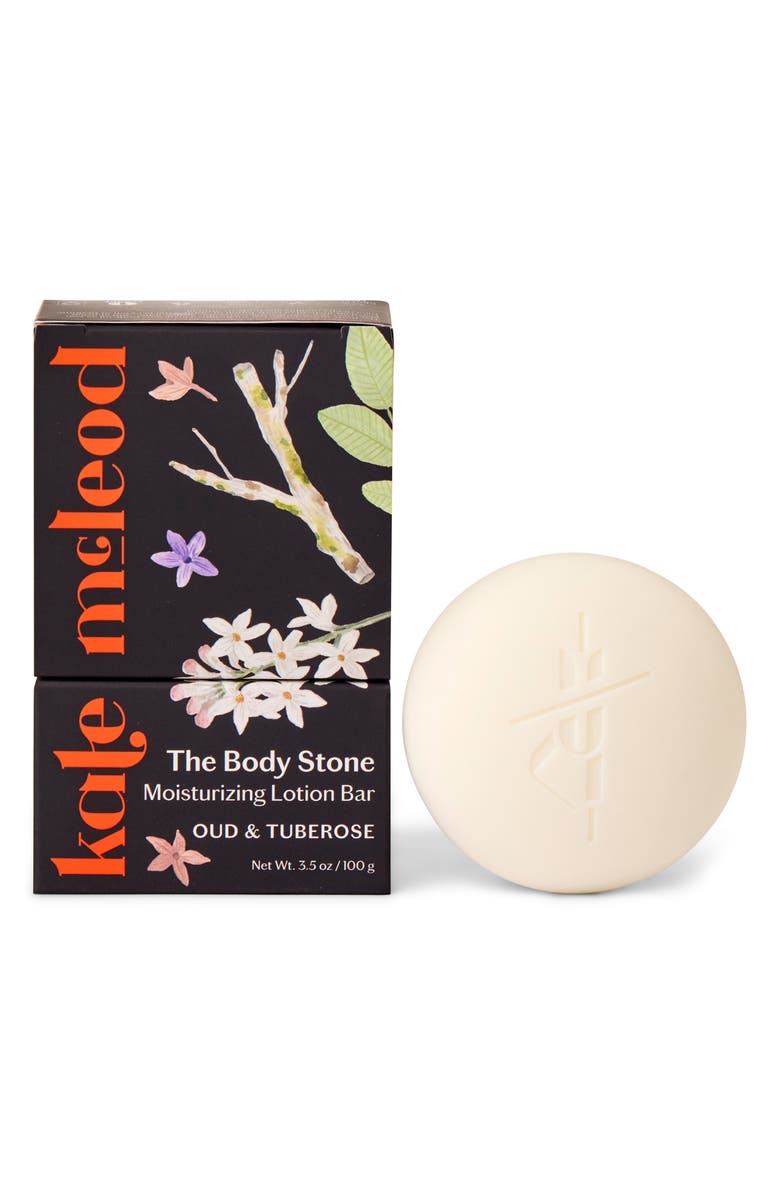 Kate McLeod Oud & Tuberose Body Stone - Moisturizing Lotion Bar, Main, color,