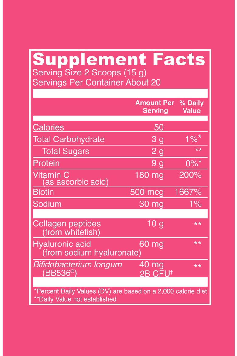 Collagen Beauty Glow Dietary Supplement, Alternate, color, TROPICAL HIBISCUS