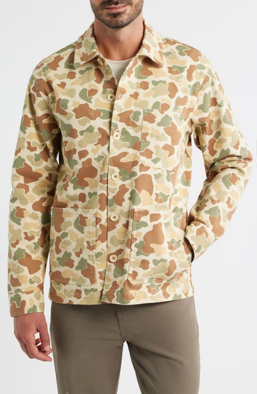 Free Fly Folly Stretch Cotton Twill Chore Coat In Green