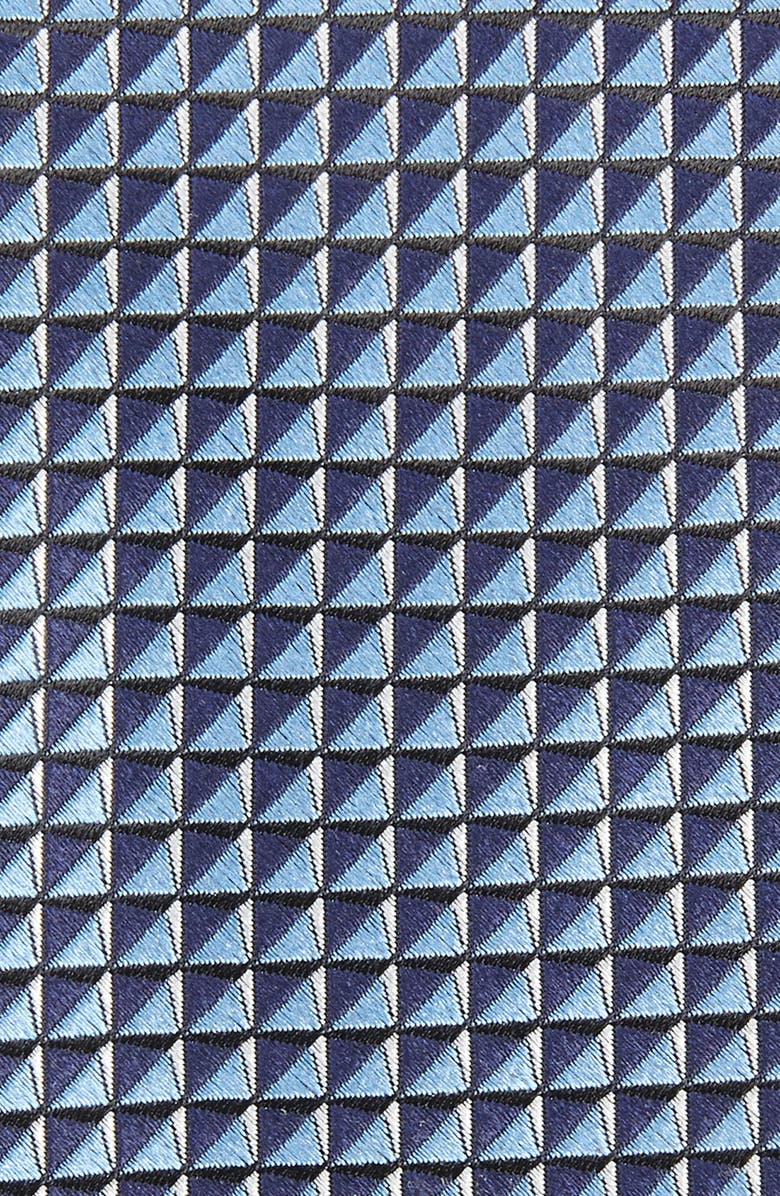 ZEGNA Microgrid Silk Tie, Alternate, color,