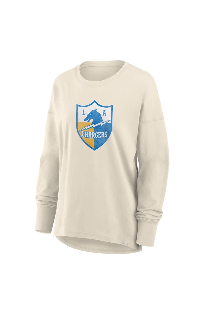 FANATICS Women
s Fanatics Cream Los Angeles Chargers Dove Legacy Long Sleeve T-Shirt, Alternate, color, Cream