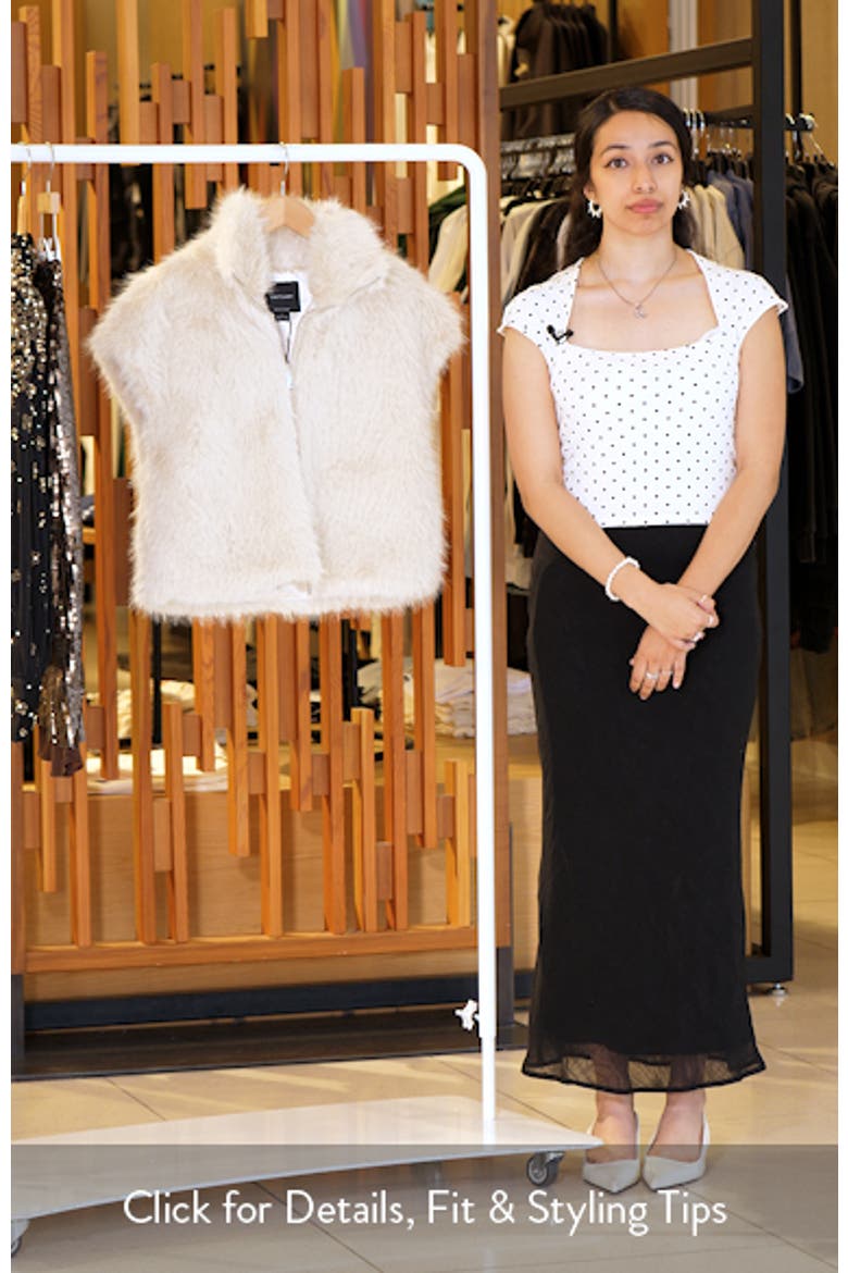 Silky Faux Fur Vest video