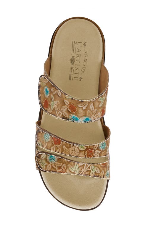 L'artiste By Spring Step Dearest Platform Slide Sandal In Multi