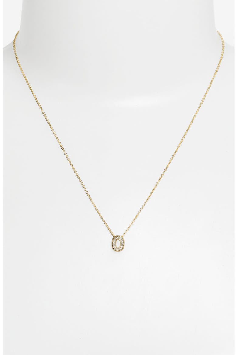 Boxed Initial Pendant Necklace, Main, color, O - GOLD