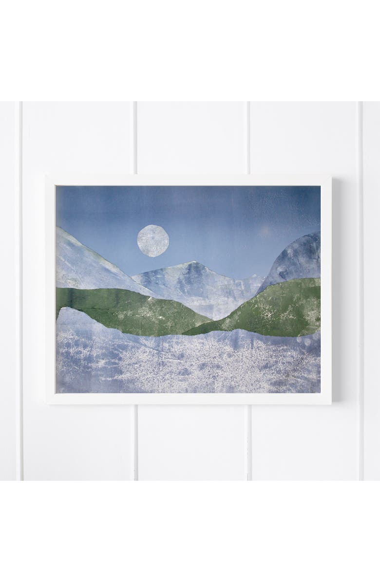 Artxtiles Cold Spring Evening Small Framed Print, Alternate, color, Blue