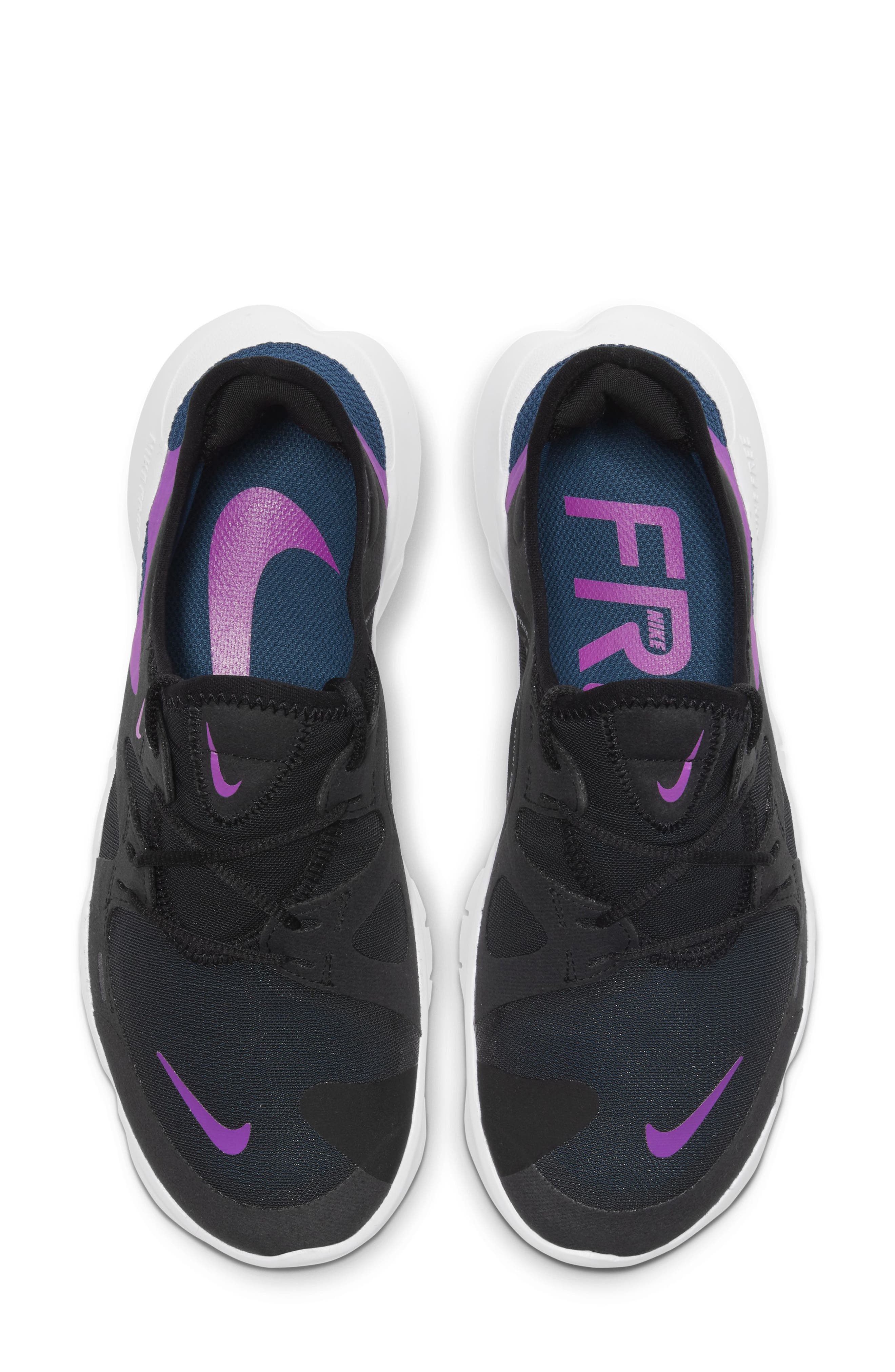 Free RN 5.0 Running Shoe, Alternate, color, BLACK/ BLUE/ VIVID PURPLE