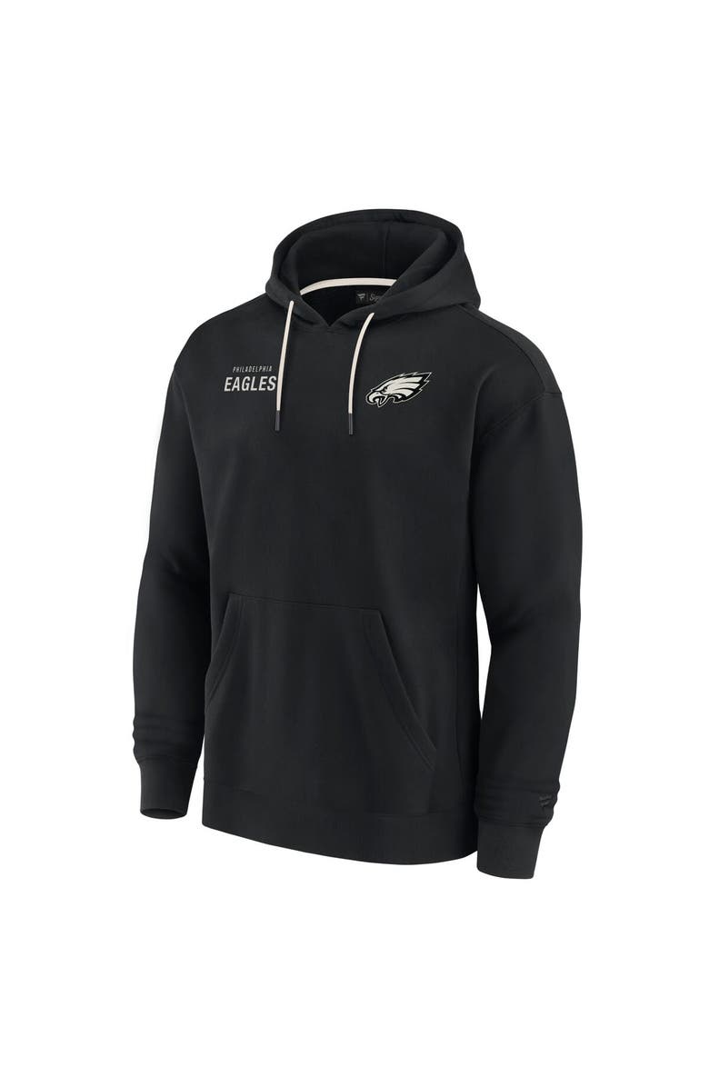 Fanatics Signature Unisex Fanatics Black Philadelphia Eagles Elements Super Soft Fleece Pullover Hoodie, Alternate, color, Black