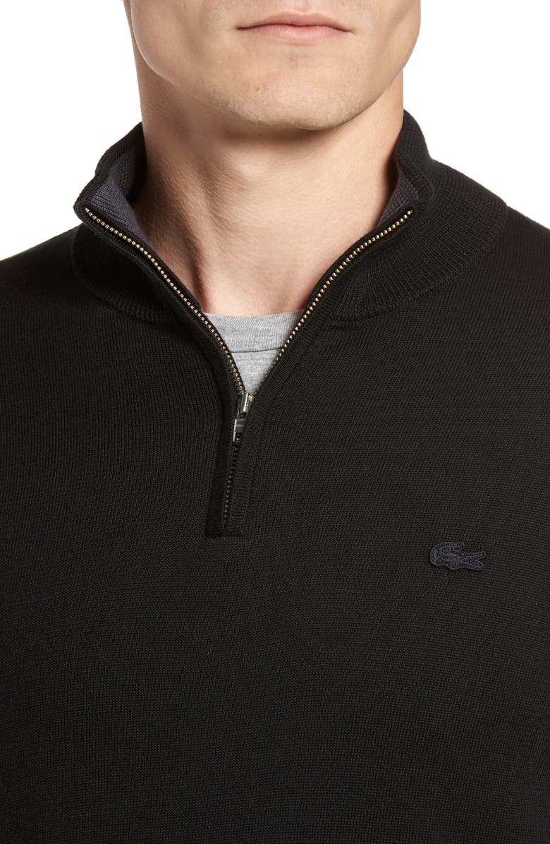 Lacoste Quarter Zip Sweater, Alternate, color, 