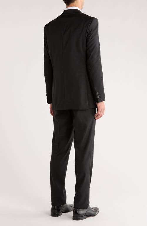 Jack Victor Napoli Charcoal Classic Fit Wool Suit In Gray