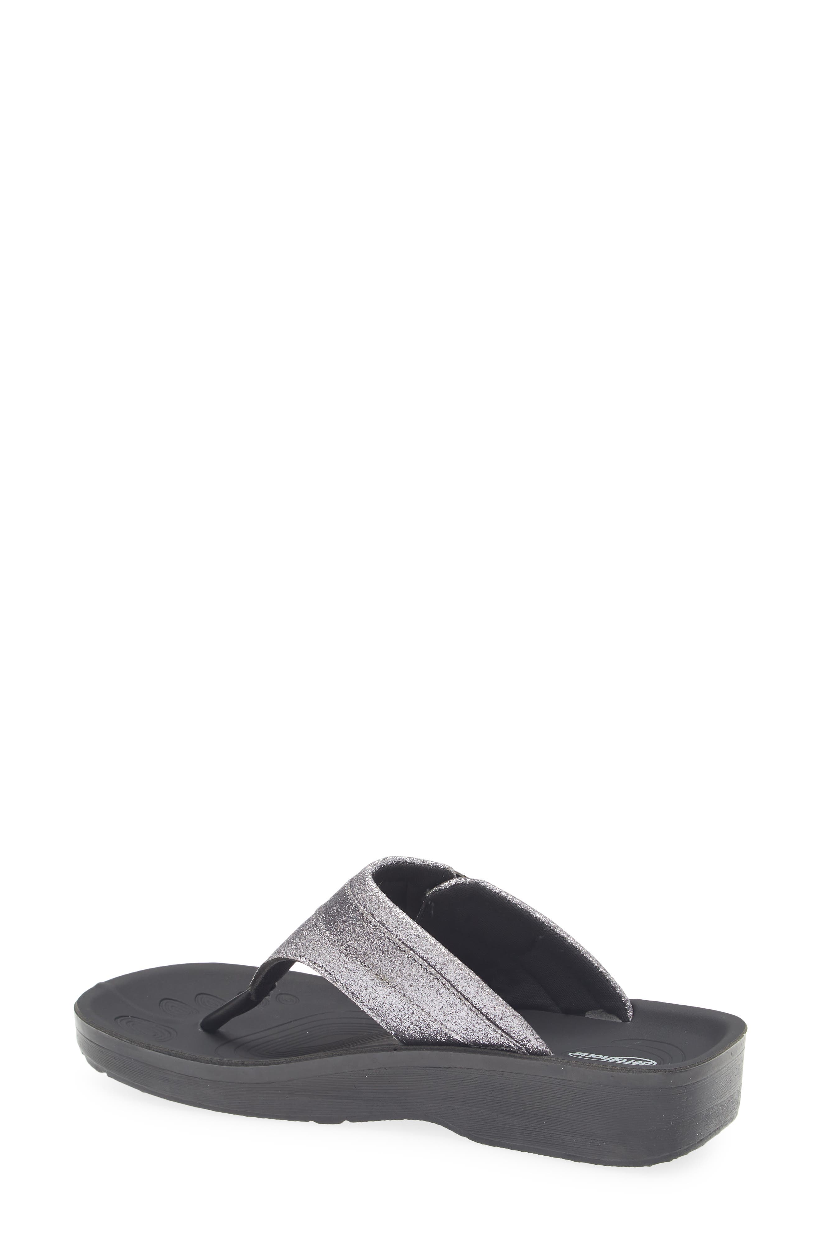 AEROTHOTIC Glynis Flip Flop Sandal, Alternate, color, Grey