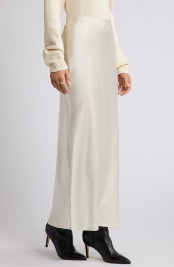 Bias Cut Maxi Skirt