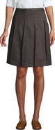 Lands' End School Uniform  Solid Box Pleat Skirt Top of Knee