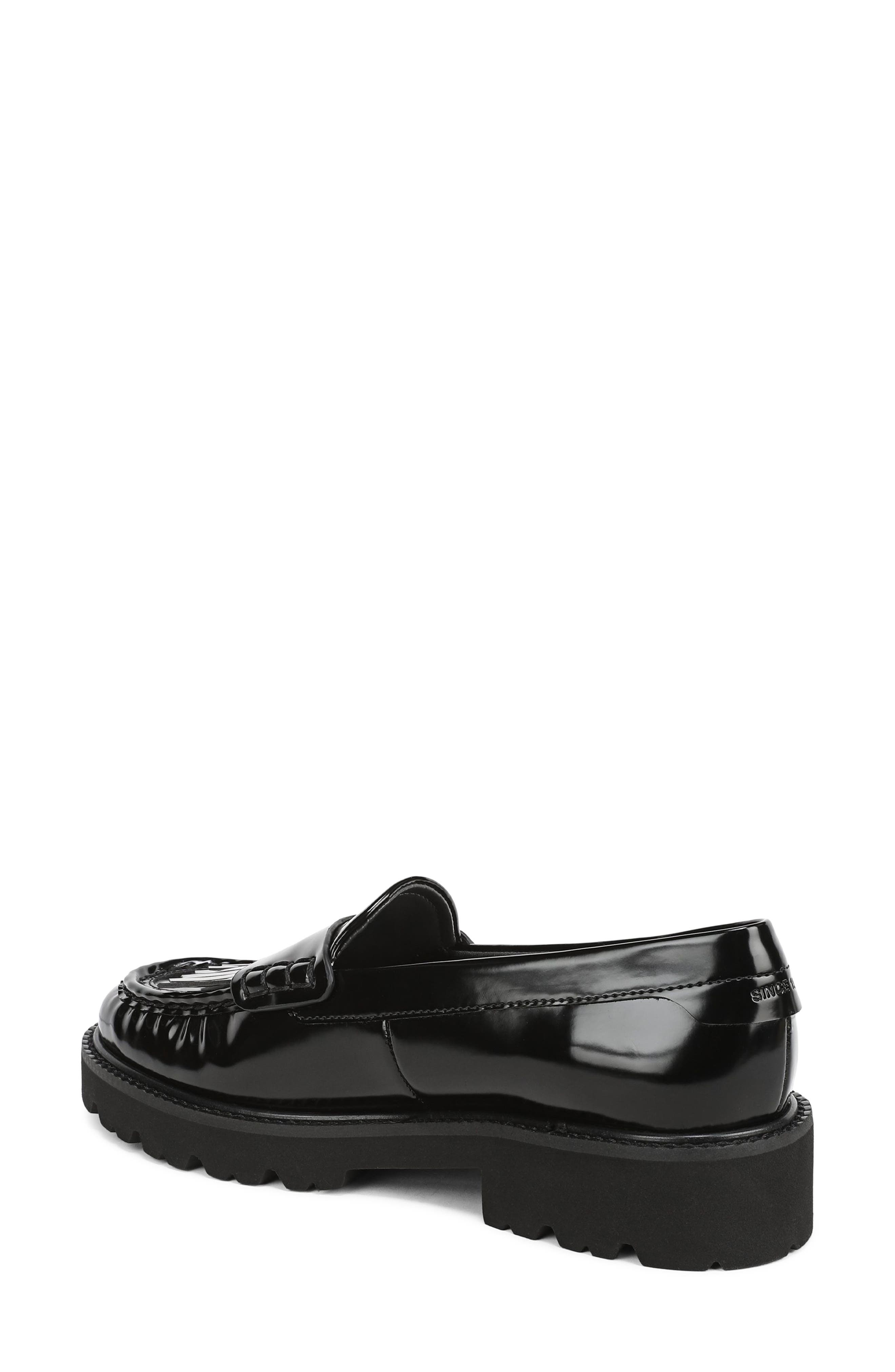 Franco Sarto Simone Kiltie Loafer, Alternate, color, Black
