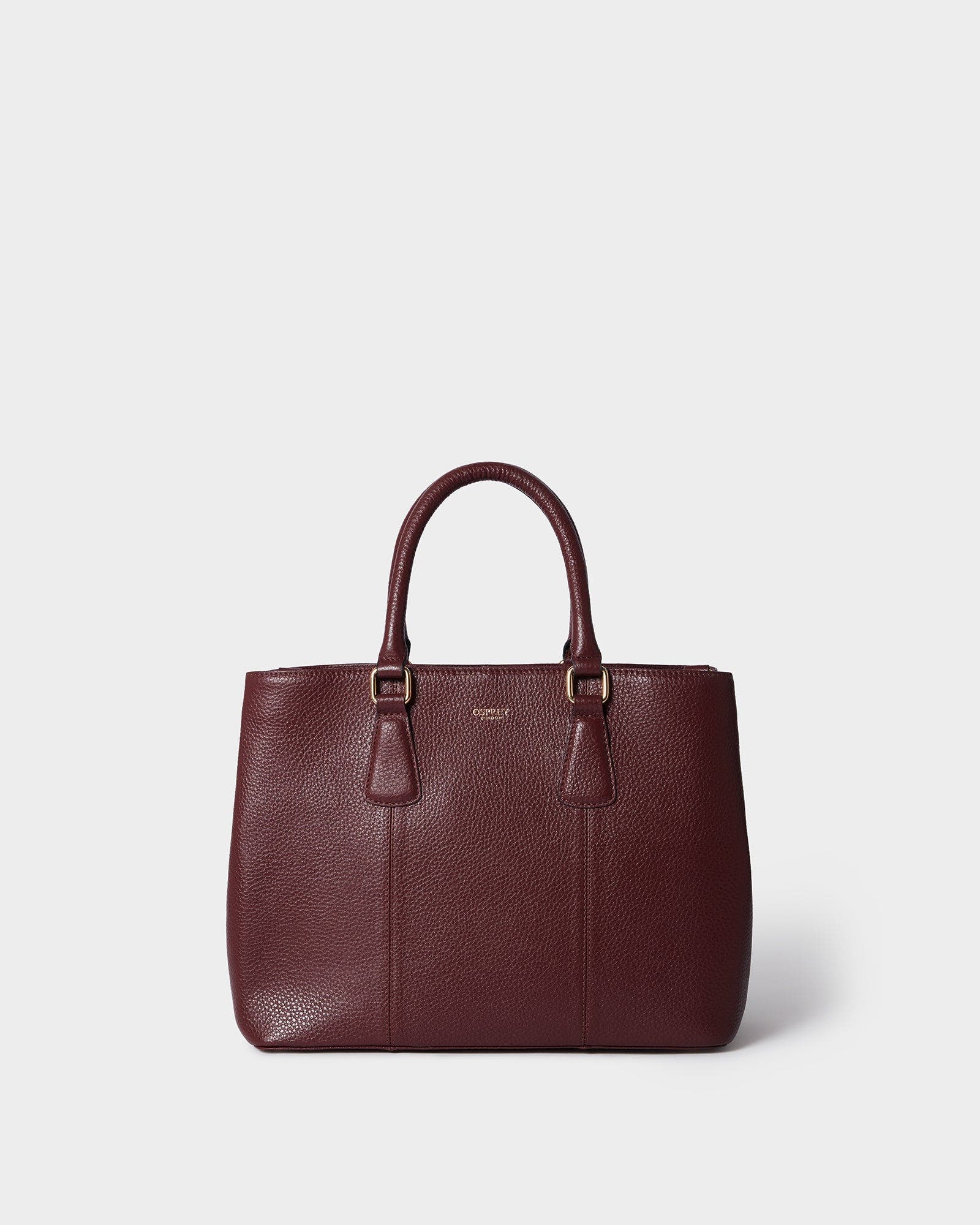 The Adaline Leather Workbag, Alternate, color, Merlot