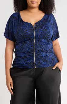 Tart Shannon Short Sleeve Zip Front Top