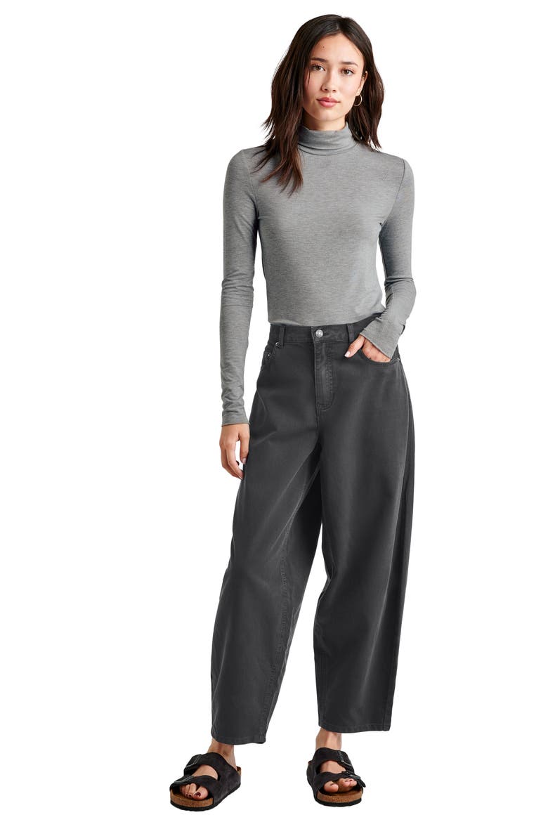 Carson Barrel Leg Pants, Alternate, color, LEAD