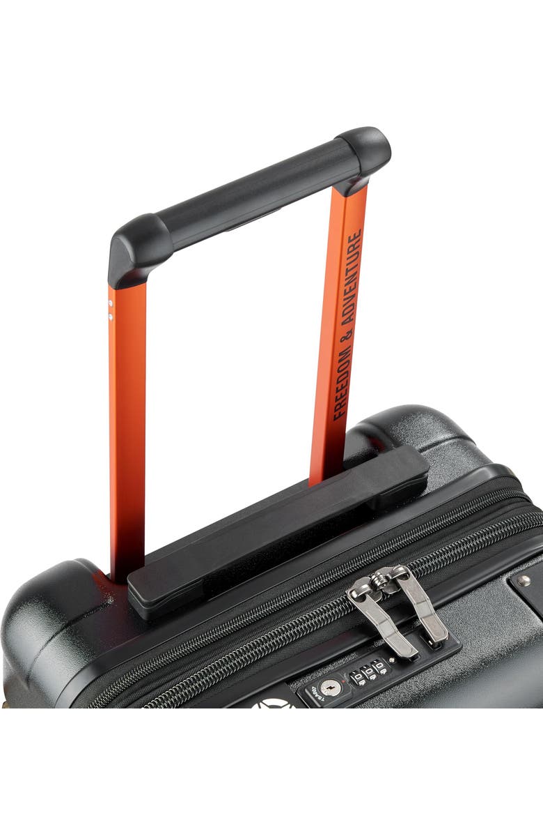 JEEP JH002B Carry-On 19 Inch Hardside Expandable Luggage with Spinner Wheels, Alternate, color, Black