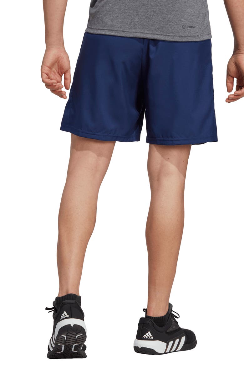 adidas AEROREADY Essentials 7-Inch Athletic Shorts, Alternate, color, Dark Blue/ White