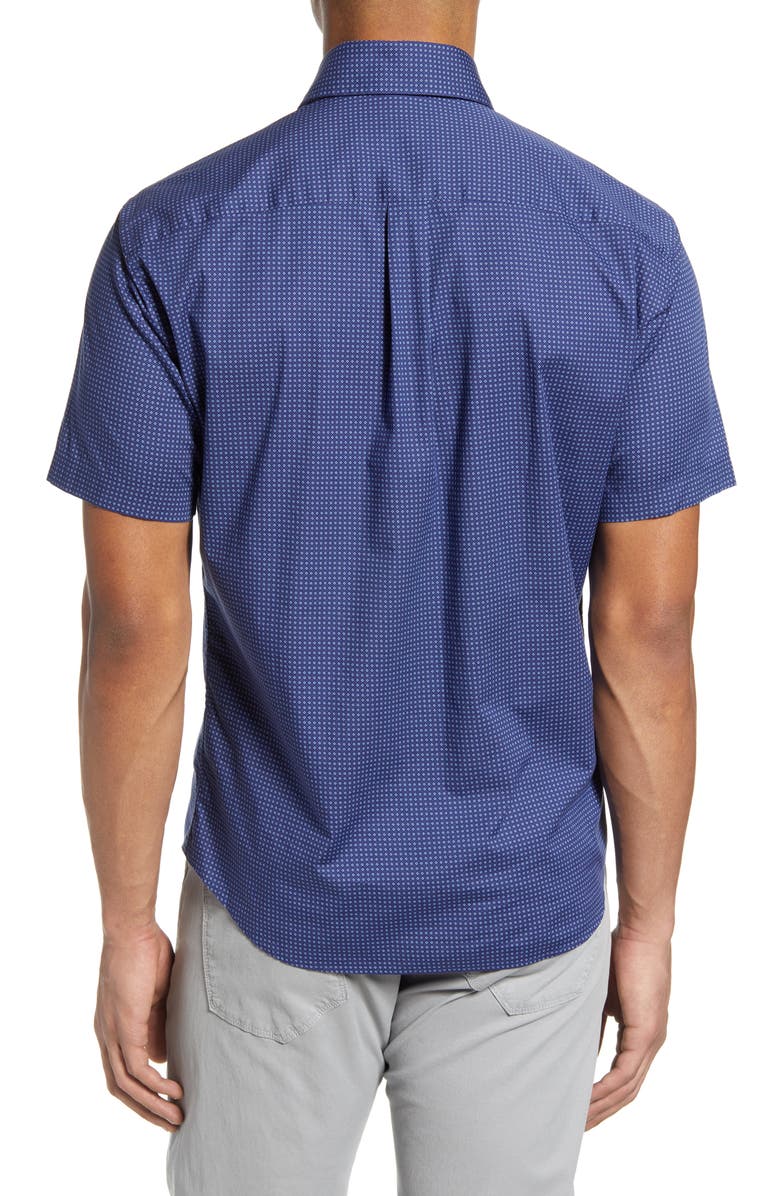 Peter Millar Block Island Short Sleeve Button-Up Shirt, Alternate, color,