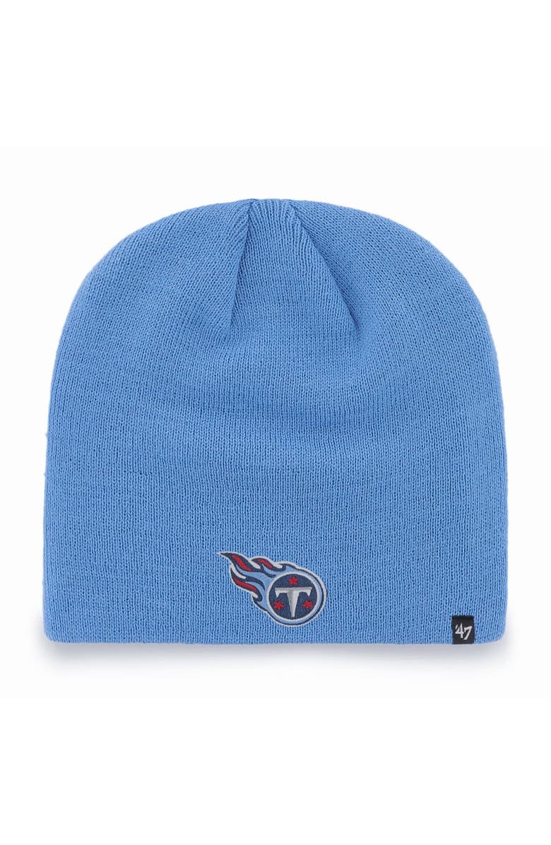 '47 Men's '47 Light Blue Tennessee Titans Secondary Logo Knit Beanie, Main, color, Light Blue