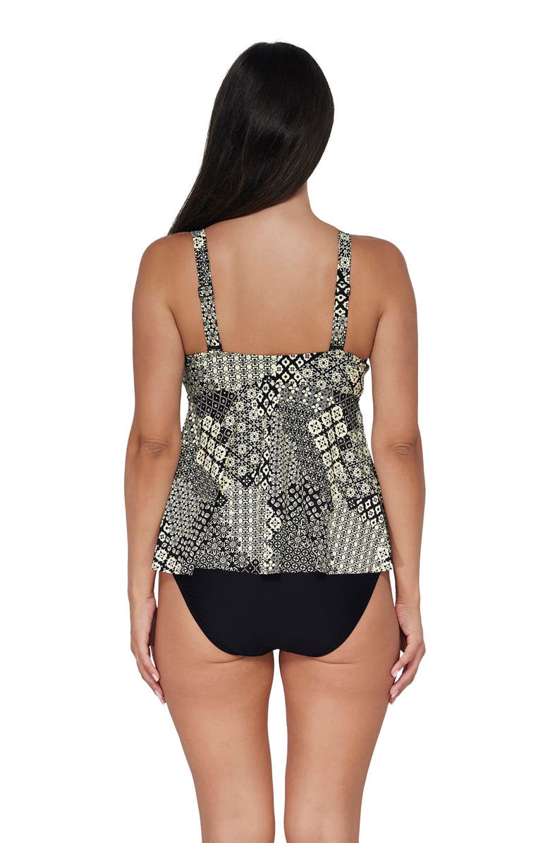 Sunsets Escape Marin Tankini Swimsuit Top, Alternate, color, Venice Seagrass Texture