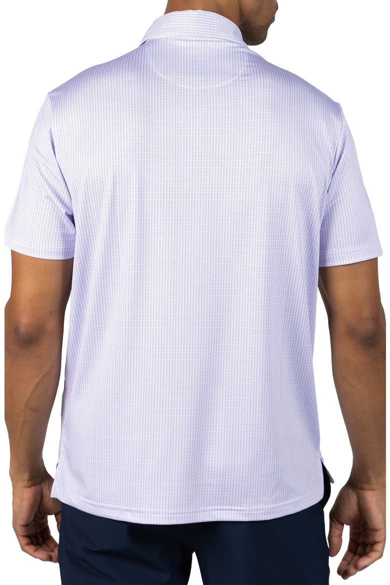 Dots Print Performance Polo, Alternate, color, WHITE