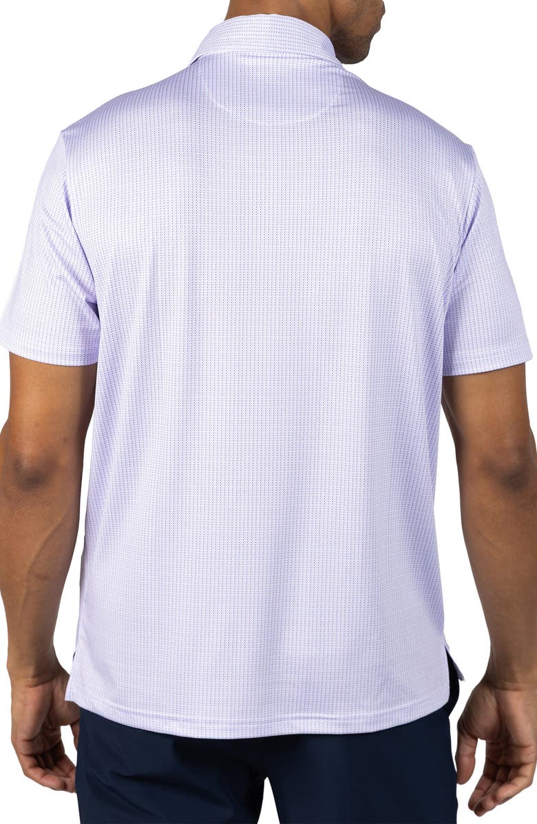 TailorByrd Dots Print Performance Polo, Alternate, color, White