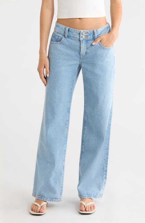 Zoe Low Rise Girlfriend Jeans (Medium Indigo)