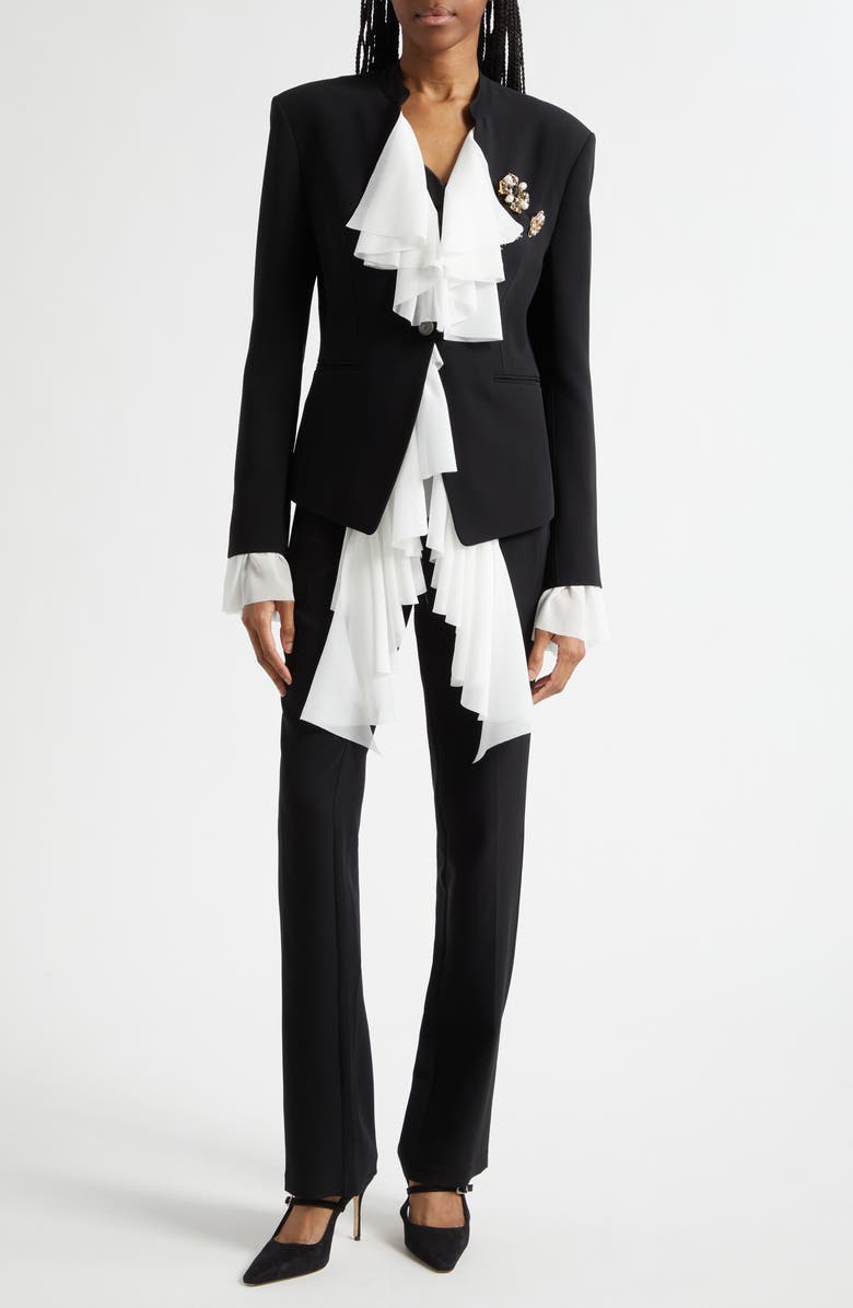 Cinq à Sept Kerry Straight Leg Pants, Alternate, color, Black