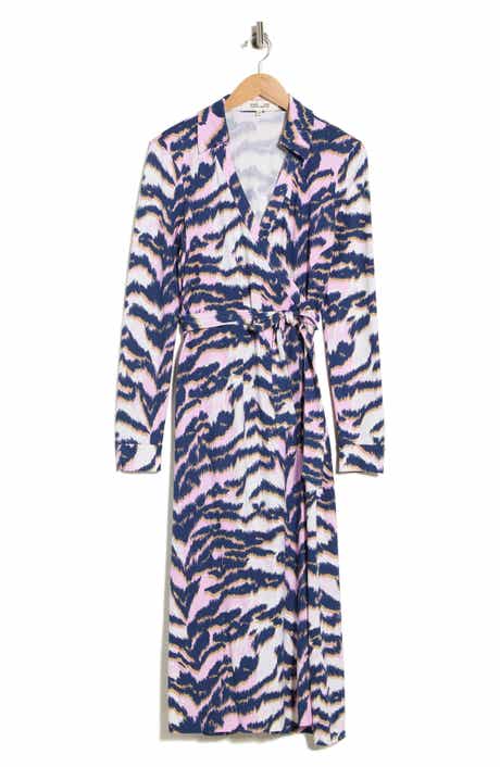 Abigail Long Sleeve Midi Wrap Dress