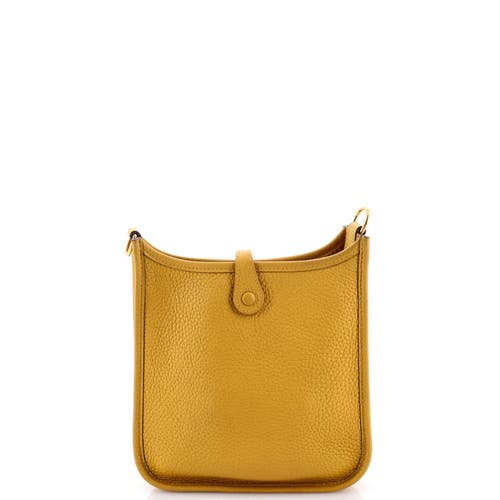 Pre-owned Hermes Hermes Evelyne Bag Gen Iii Clemence Tpm In Yellow
