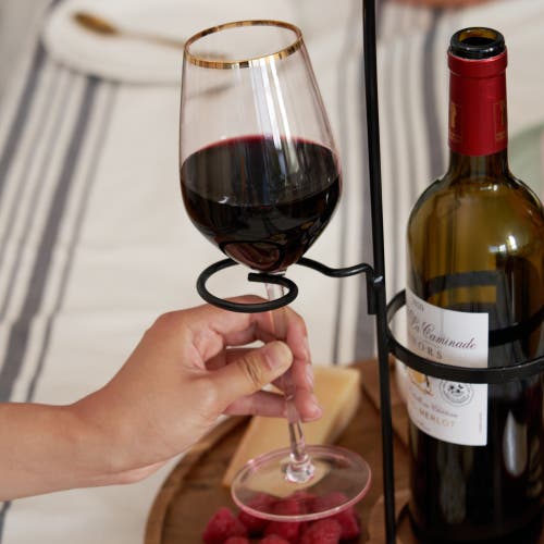 Twine Wine And Cheese Caddy In Brown