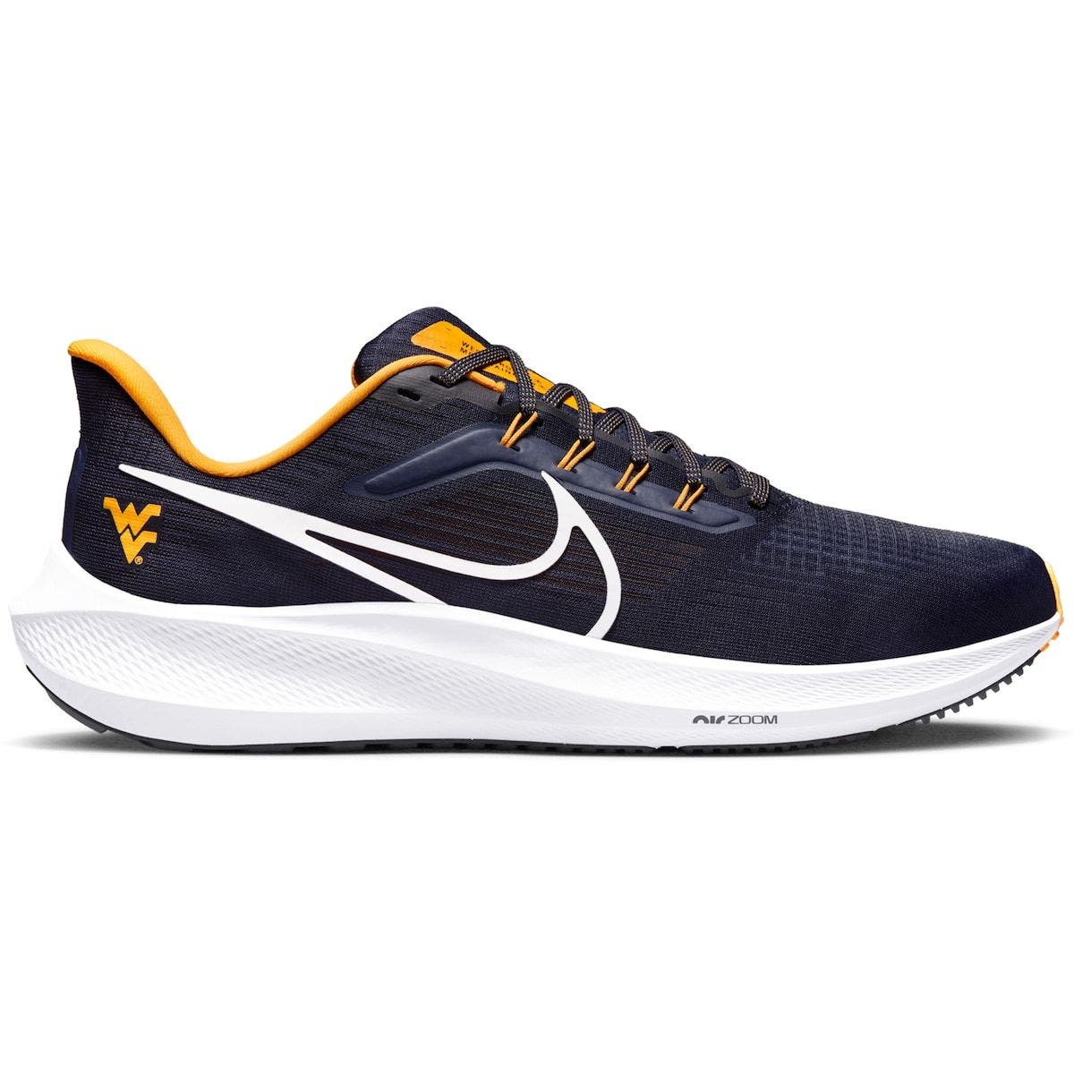 Unisex Nike Navy West Virginia Mountaineers Zoom Pegasus 39 Running Shoe, Main, color, Navy
