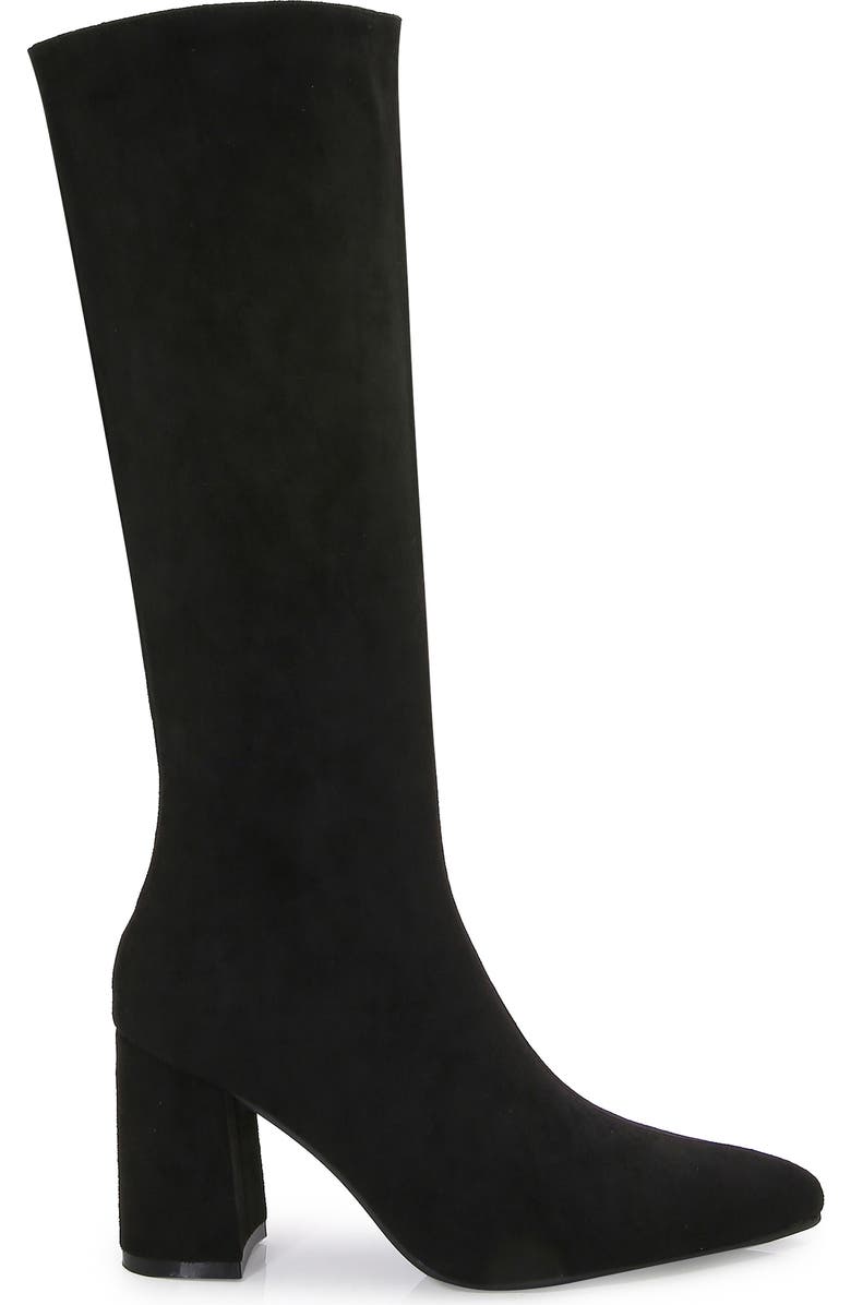 BERNESS Faux Suede Knee High Boot, Alternate, color, Black