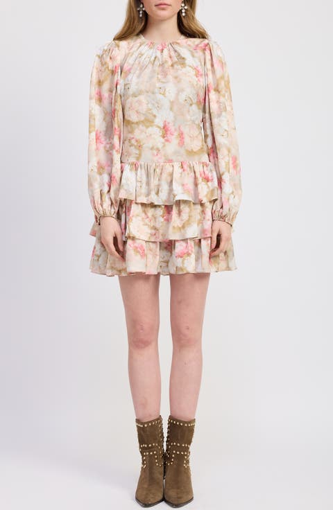 Mackenzie Long Sleeve Tiered Minidress