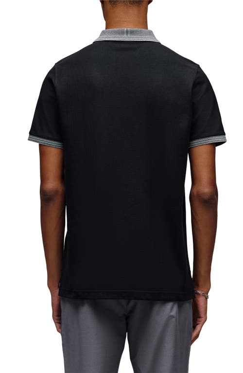 Psycho Bunny Murphy Pima Cotton Piqué Polo In Black