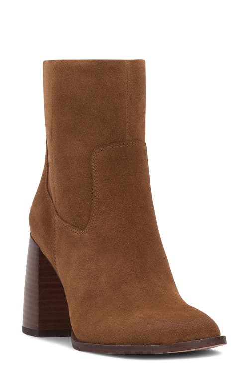 Vince Camuto Dayana Block Heel Bootie In Brown