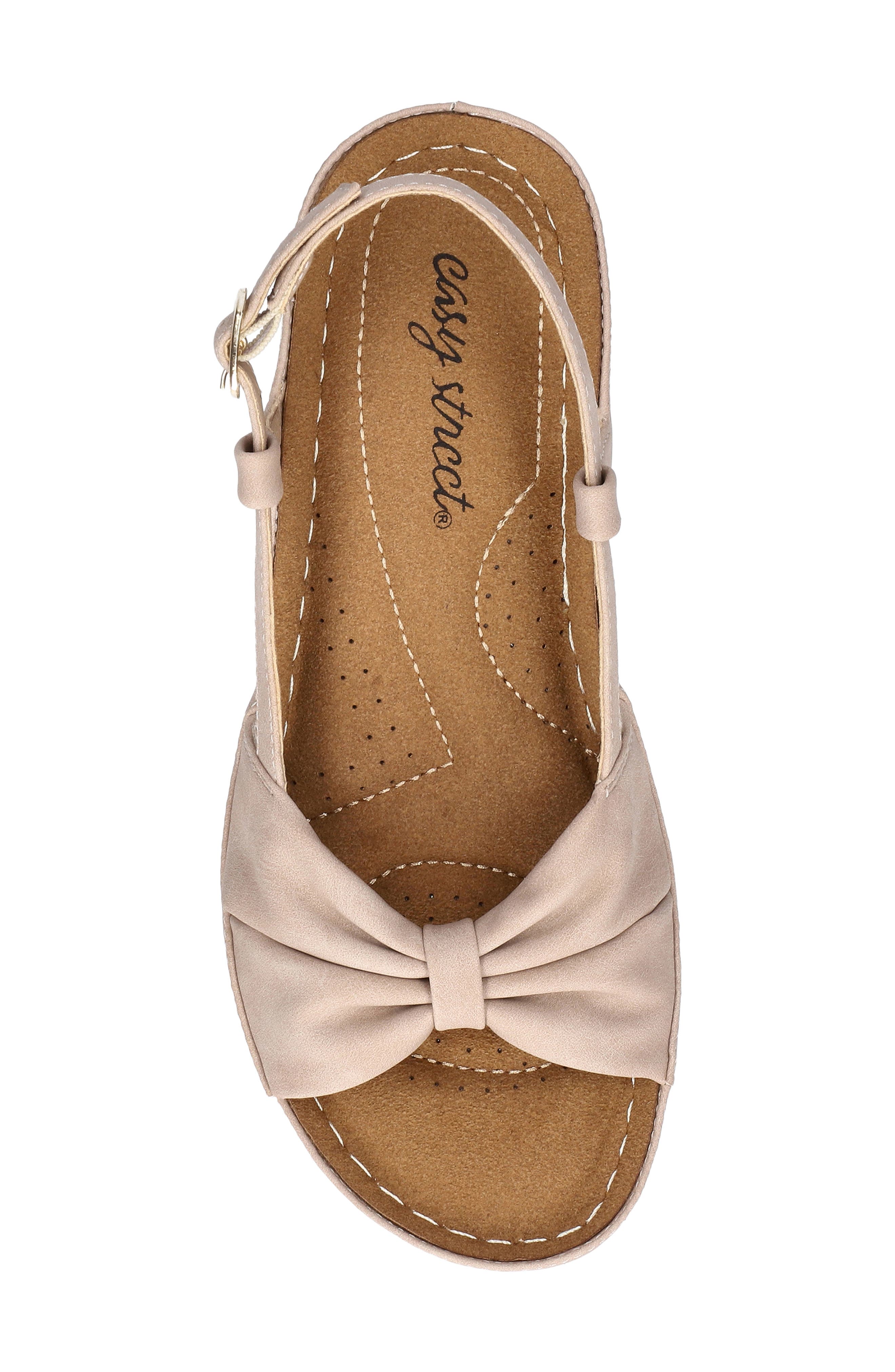 Jupiter Slingback Platform Wedge Sandal, Alternate, color, NATURAL